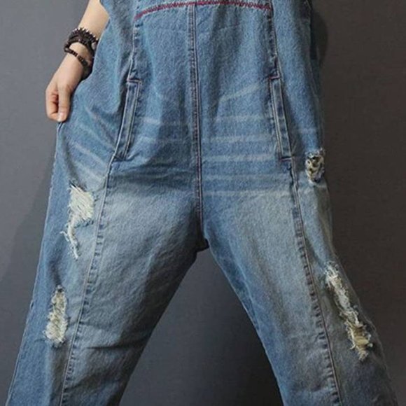 NWT Lolli Distressed Overalls - Picture 6 of 7
